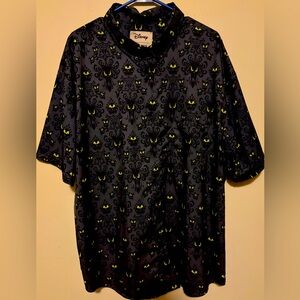 RSVLTS Disney HAUNTED MANSION Glow In The Dark button up. KunuFlex.